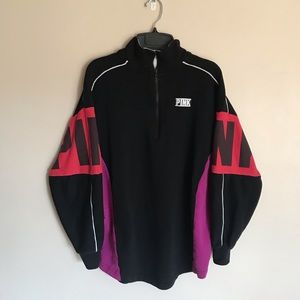 VS PINK Colorblock Half Zip Pull Over Sweatshirt